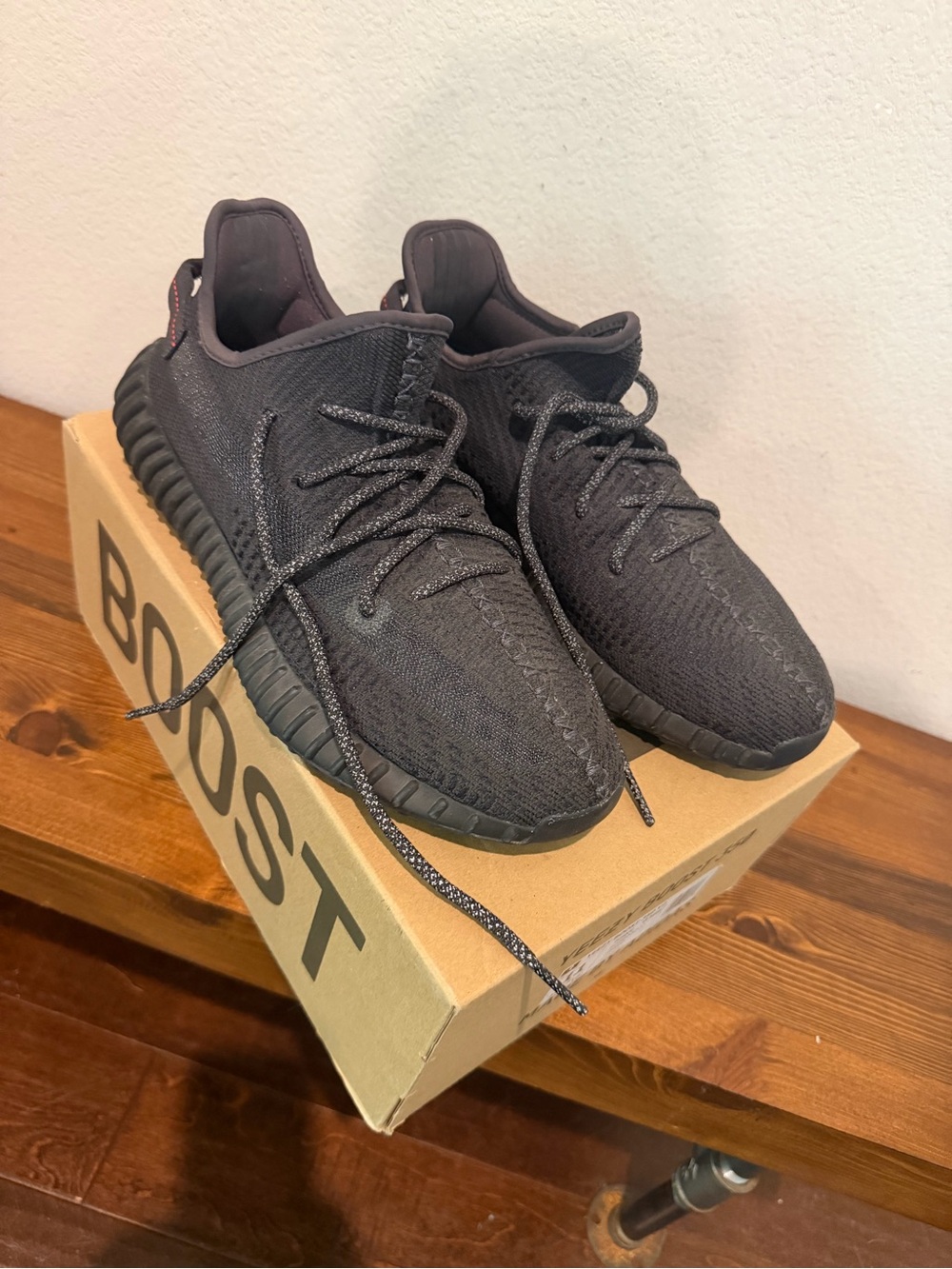 Adidas Men’s Triple Black Yeezy Boost 350 size 11